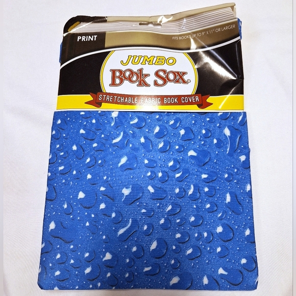 4Pcs Stretchable Fabric Book Cover Include Jumbo Book Sox - Picture 7 of 10